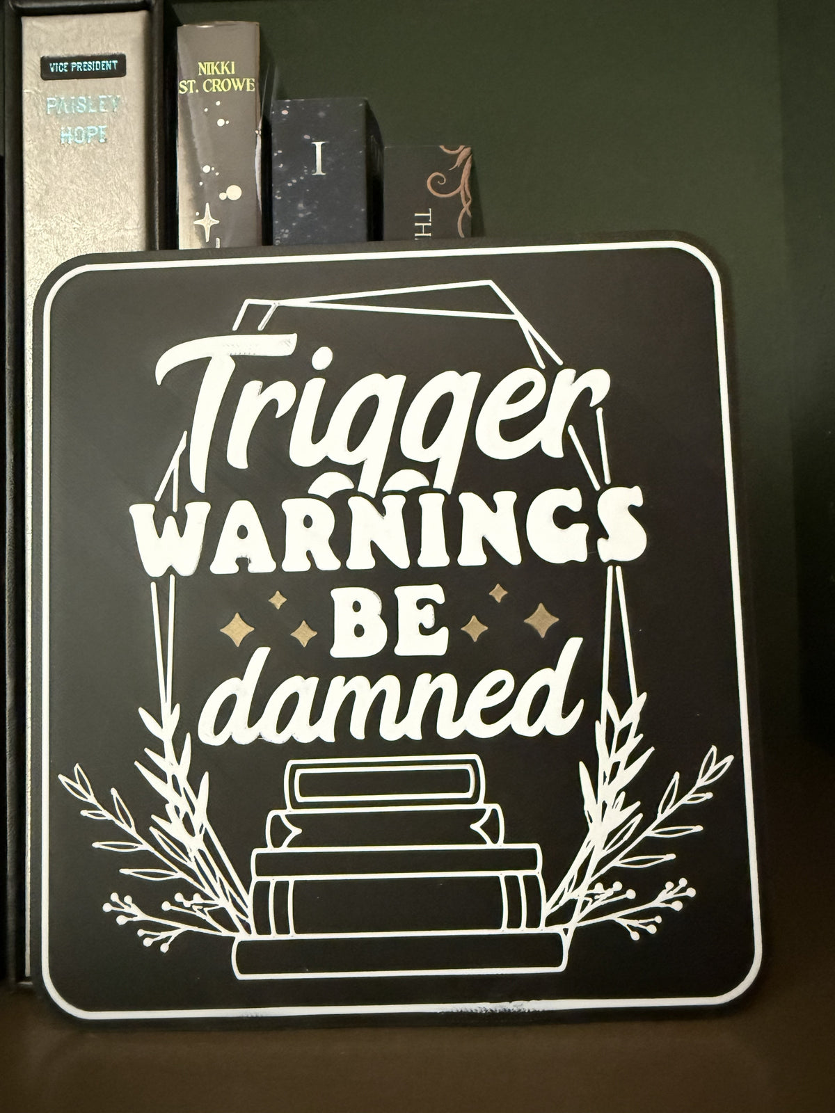 Bookish Trope Bookshelf Signs