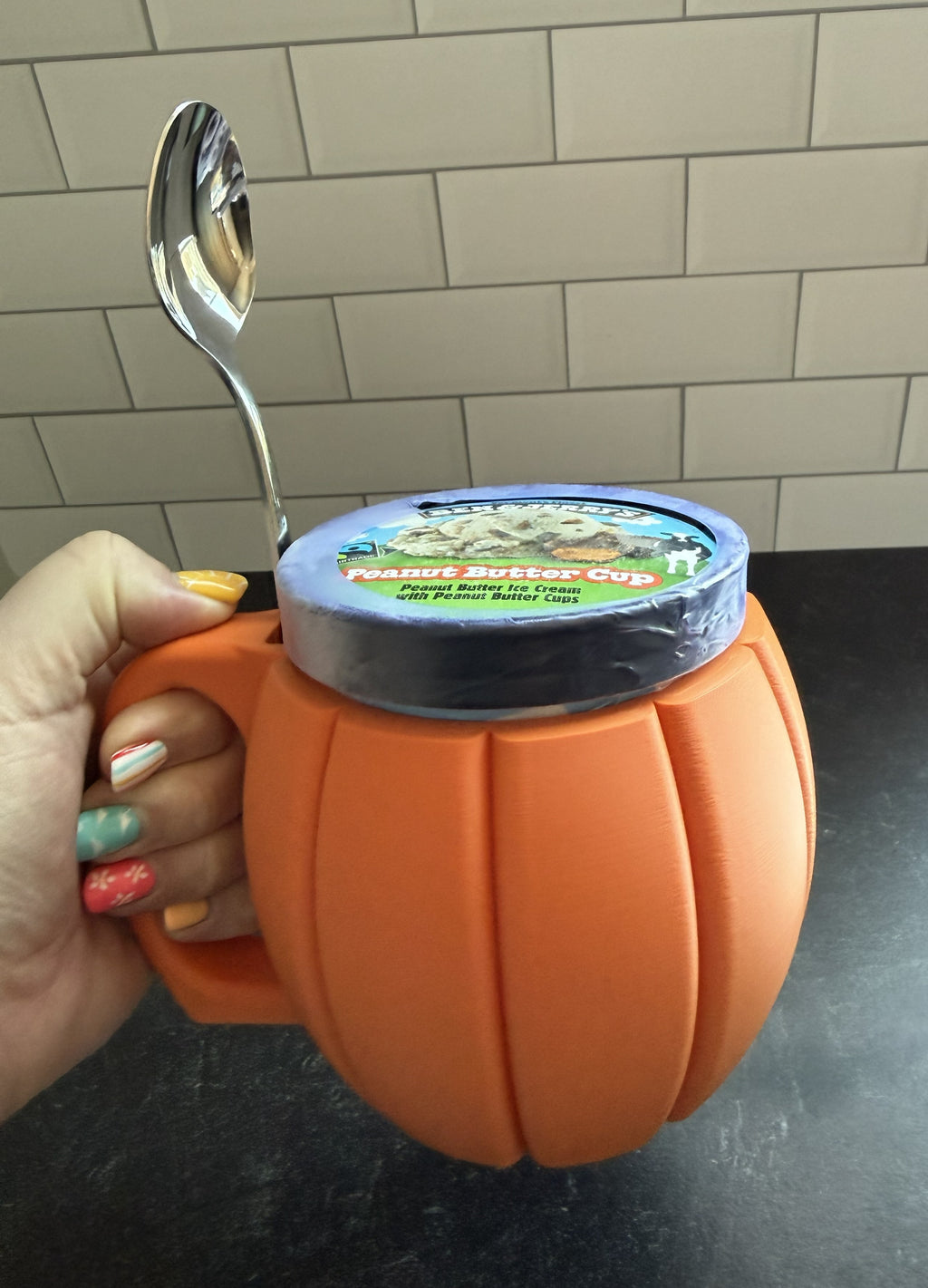 Pumpkin Ice Cream Pint Holder